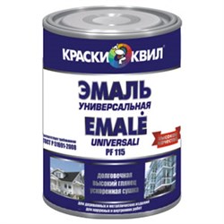 Эмаль КВИЛ ПФ-115 универсальная белая мат 2,8кг - фото 78523