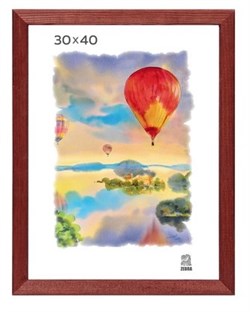 Фоторамка ЗЕБРА 30*40 дерево (2502) красное дерево - фото 79285