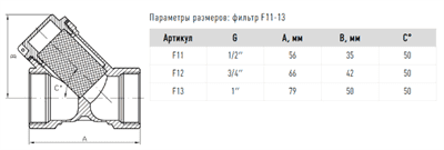 Фильтр FADO Classic 15 1/2'' F11 - фото 7940