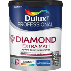 Краска Dulux TRADE Diamond Extra Matt глубокоматовая BC 2,25л 5273958 - фото 79572