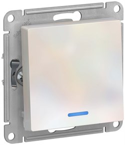 Выключатель WESSEN AtlasDesign 1-кл. сх1а, 10АХ, механизм жемчуг ATN000413 - фото 79855