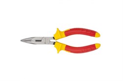 Длинногубцы MATRIX PROFESSIONAL Insulated изогнутые 160мм, двухкомпонентные рукоятки 17472 - фото 80125