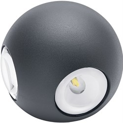 Светильник светодиодный FERON уличный DH102 4*1W, 4000К на стену, чёрный 06312 - фото 80138