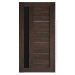 Полотно ЛЕСКОМ дверное Экшпон Техно-11 шале морёный стекло черное 60 - фото 81198