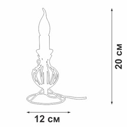 Светильник настольный VITALUCE V1567/1L 1xE14 - фото 82535