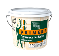 Грунтовка ALINEX Primer 3 по бетону 15кг - фото 82570