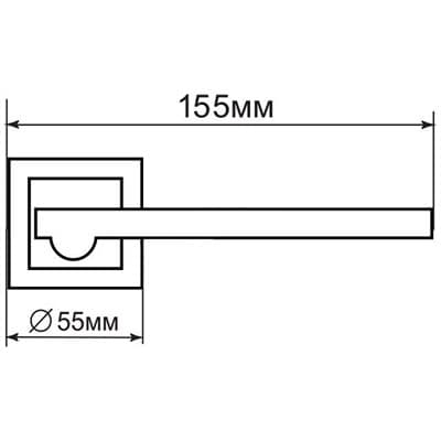 Ручка дверная PALLADIUM REVOLUTION A Oscar SG/GP - фото 8269