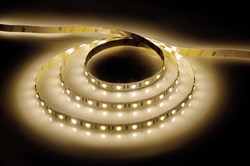 Лента Feron светодиодная 60SMD(5050)m 14,4W/m12V 5m теплый белый, на белом основании LS606 27646 - фото 82865