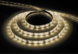 Лента Feron светодиодная 60SMD(3528)m 4,8W/m12V IP65 5m теплый белый, на белом основании LS604 27640 - фото 82999