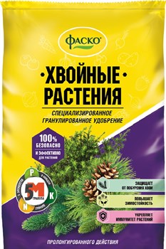 Удобрение ФАСКО минеральное сухое гранулированное для Хвойных растений 1кг 5М - фото 83390