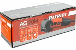 Машина углошлифовальная PATRIOT AG 120M-Диск: 125мм 110301206 - фото 83571