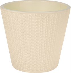 Горшок для цветов IDILAND Velvet D160мм, 1,6л, светло-бежевый (16) 221602825/01 - фото 84355