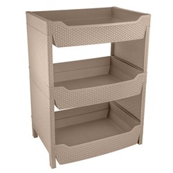 Ящик складной IDILAND Wenge 4,3л, 240*160*110мм, бежевый 221306327/03 - фото 85593