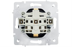 Розетка LEZARD VESNA с/з, с крышкой, бакалит, черная матовая 742-4288-123B (механизм) - фото 85701
