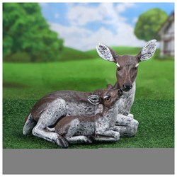 Фигура садовая PREMIUM GIPS Олень с оленёнком, 25*42*31см 1476395 - фото 85980