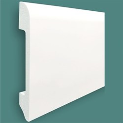 Плинтус СОЛИД напольный ударопрочный UHD05/80, белый, L2.0м/TM Unica/12 - фото 87329