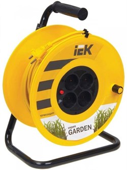 Катушка ИЭК Garden УК30 с т/з 4 места 2Р/30м 2*0,75мм2 WKP23-06-04-30 - фото 87685