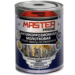 Грунт-эмаль FARBITEX Профи по ржавчине 3в1 молотковая шоколадный 2л - фото 88485