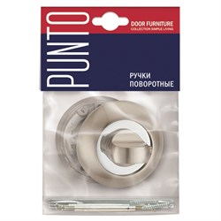 Ручка поворотная PUNTO BK6 TL WH-19 белый - фото 89831