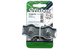 Зажим троса СТРОЙБАТ Duplex 8мм (1 шт) Fixbox 24332/4742626 - фото 92188