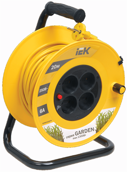 Катушка ИЭК Garden УК20 с т/з 4 места 2Р/20м 2*0,75мм2 WKP23-06-04-20 - фото 92689