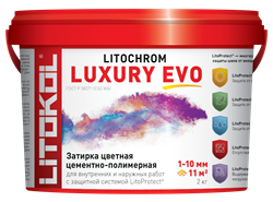 Затирка LITOCHROM LUXURY EVO LLE 140 мокрый асфальт 2кг - фото 93199