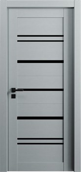 Полотно ЭКО Deluxe 309 черное стекло лакобель инвойс грей 60*200 - фото 93246