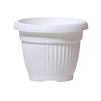 Горшок цветочный TERRA белый DCE25-S449 - фото 9365