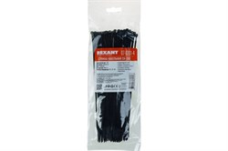 Хомут-стяжка REXANT кабельная нейлоновая 200*2,5мм, черная, упаковка 100шт 07-0201-4 - фото 94100