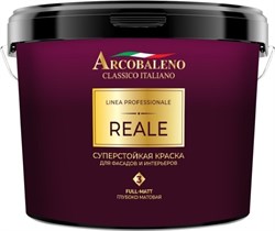 Краска РАДУГА Arcobaleno Reale суперстойкая для фасадов и интерьеров 0,9л - фото 94142