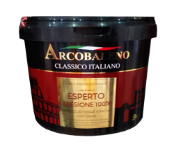 Краска для фасадов и интерьеров РАДУГА Arcobaleno Esperto Adesione 100% 9 л A125NL09 - фото 94166