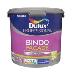 Краска водоэмульсионная Dulux Professional Bindo Facade для фасадов и цоколей ВW 2,5л - фото 94424