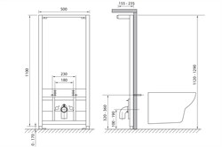 Инсталляция для биде LINK - фото 94582