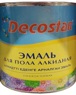 Эмаль DECOSTAR для пола желто-коричневая 2,7кг 17300-06 - фото 94692