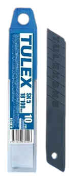 Лезвия сегментные TULEX SK5 8210818 для ножей в пластиковом боксе, 18х100мм, 8 сегментов(10шт/уп) 82 - фото 95246