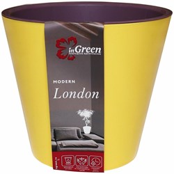 Горшок LONDON D12,5 для цветов 1л в ассортименте арт.ING1552-12 - фото 95501