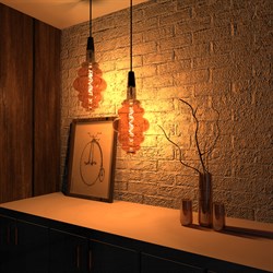 Лампа GAUSS LED Filament Honeycomb 6W 420Lm E27 2400К golden flexible 158802006 - фото 95688