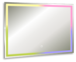 Зеркало LED Livia RGB Сенсорный выключатель 800х600 мульти-цвет - фото 96213