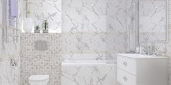 Декор LASSELSBERGER Миланезе дизайн Каррара Тресс 20*60 1664-0156 - фото 98127