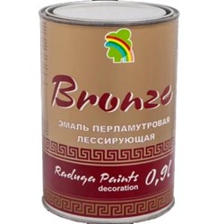 Эмаль РАДУГА BRONZE декоративная акриловая, глянцевая, атмосферостойкая (0,1л) - фото 98319