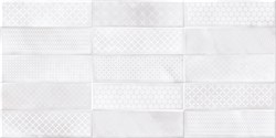 Плитка CERSANIT облицовочная Carly декорированные кирпичи светло-серый рельеф 29,8x59,8 CSL524D-60 - фото 99361