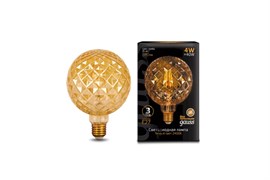 Лампа Gauss LED Filament G120 E27 4W Golden carat 2400К 105802004-D недиммируемая