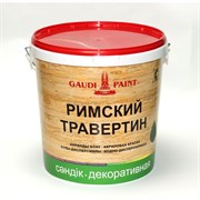 Краска декоративная ГАУДИ Римский Травертин средняя фракция, цвет белый 15кг