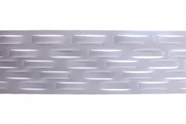 Планка декоративная Бленда Ива 7см (60м), Белый жемчуг