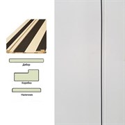Коробка ЛЕСКОМ экшпон квадратная 70*26*2070 с уплотнителем эмалит белый (стойка1-шт)