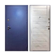 Дверь металлическая РОДИНА царга 860*2050 правая Сатин атласный синий/Ель Альпийская