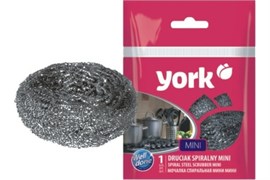 Губка YORK метал. из н/стали спираль Mini 0202