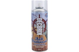 Лак аэрозольный DECORIX яхтный, бесцветный глянцевый 520мл 0134-32 DX