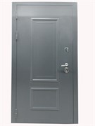 Дверь металлическая Ш-2 букле графит/белый винорит 970 левая