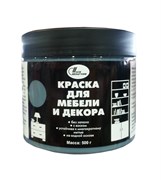 Краска НОВБЫТХИМ для мебели и декора, акриловая графит 0,5кг 6066